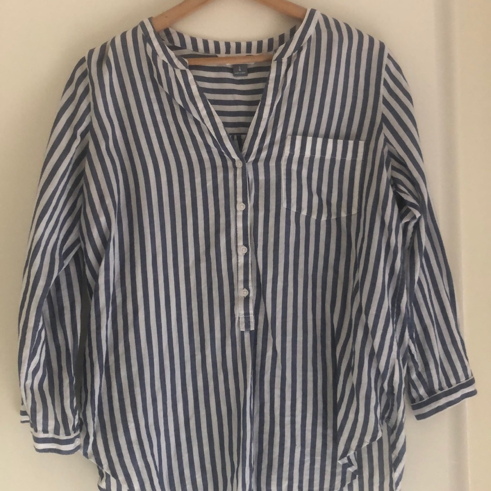 Old Navy striped button down shirt